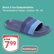Beach & fun Badepantolette