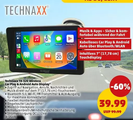 Wireless Car Play & Android Auto Display