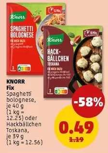 Knorr - Spaghetti bolognese or Hackbällchen Toskana