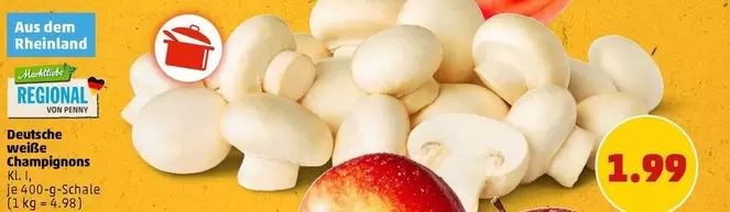 Deutsche weiße Champignons Kl. I