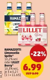 Ramazzotti - Limoncello Spritz or Lillet Berry
