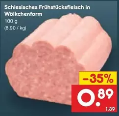 Schlesisches Frühstücksfleisch in Wölkchenform