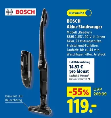 Bosch - Akku-Staubsauger BBHL2LED