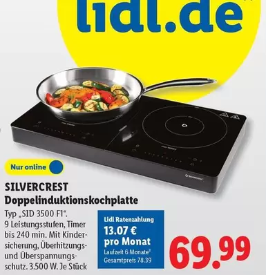 Kinder - Doppelinduktionskochplatte Typ "SID 3500 F1"