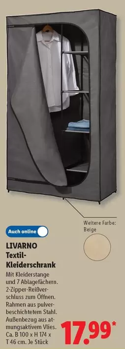 Textil-Kleiderschrank