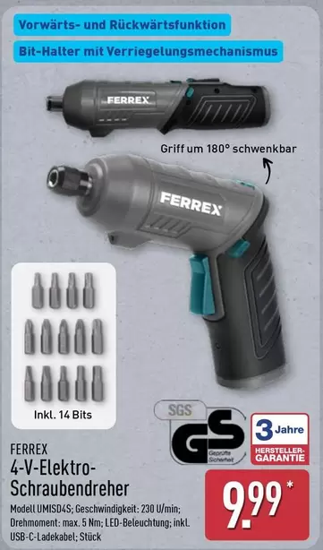 4-V-Elektro-Schraubendreher