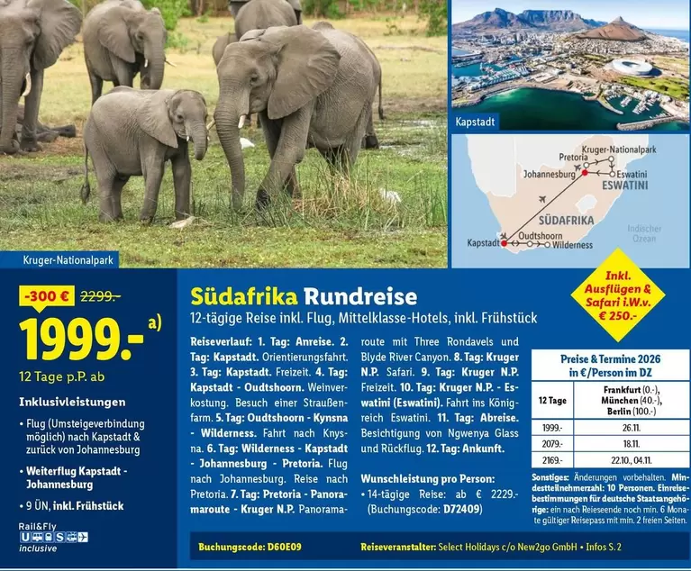 Südafrika Rundreise