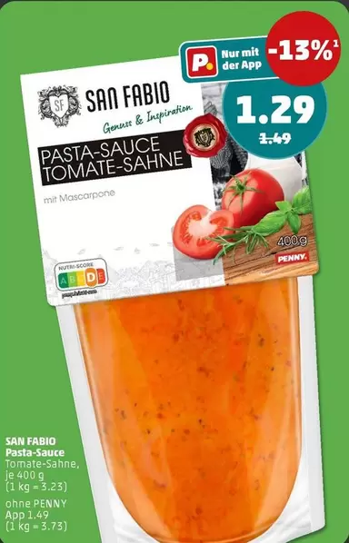PASTA-SAUCE TOMATE-SAHNE