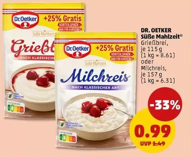 Süße Mahlzeit Grießbrei, oder Milchreis