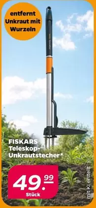 Fiskars - Teleskop-Unkrautstecher