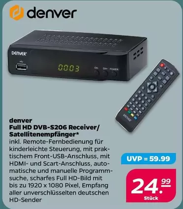 Full HD DVB-S206 Receiver/Satellitenempfänger
