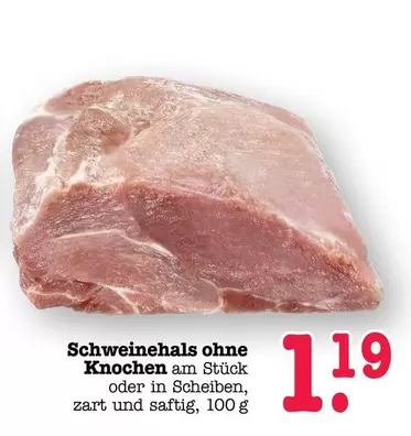 Schweinehals ohne Knochen