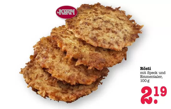 Rösti mit Speck und Emmentaler