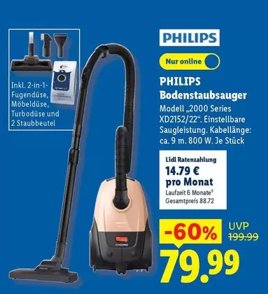 Philips - Bodenstaubsauger Modell 2000 Series XD2152/22