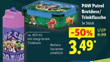 Paw Patrol - Brotdose/Trinkflasche