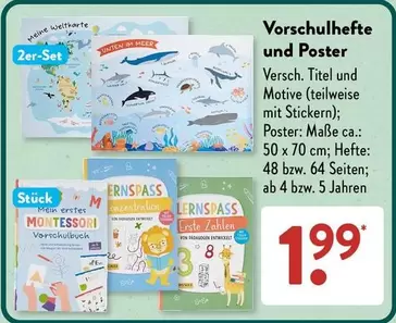 Vorschulhefte und Poster