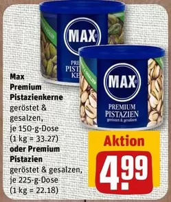 Pistazienkerne geröstet & gesalzen oder Pistazien geröstet & gesalzen