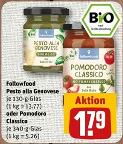 Bio - Pesto alla Genovese or Pomodoro Classico