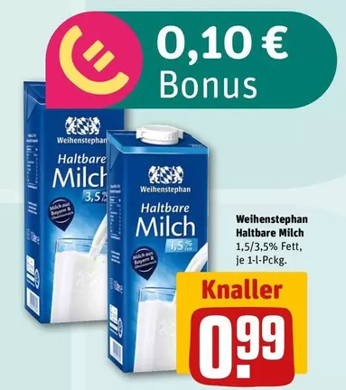 Haltbare Milch 1,5/3,5% Fett