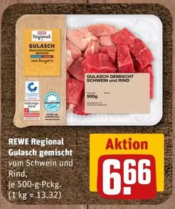 Gulasch gemischt vom Schwein und Rind