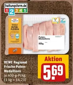 Frische Puten-Medaillons