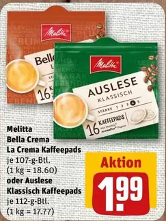 Bella Crema La Crema Kaffeepads oder Auslese Klassisch Kaffeepads