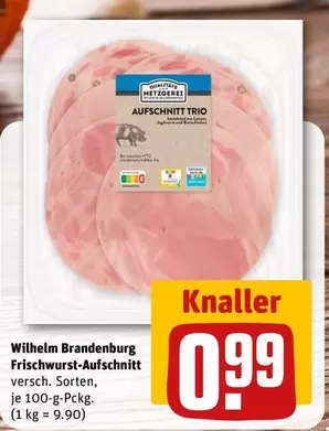 Frischwurst-Aufschnitt