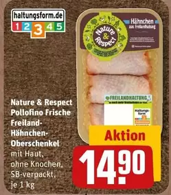Pollo fino Frische Freiland-Hähnchen-Oberschenkel