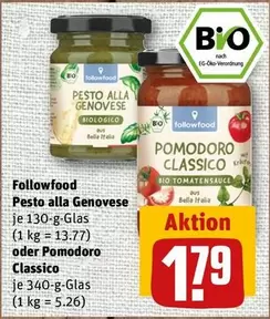 Bio - Pesto alla Genovese or Pomodoro Classico