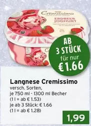 Cremissimo Erdbeer Joghurt