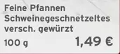 Feine Pfannen Schweinegeschnetzeltes