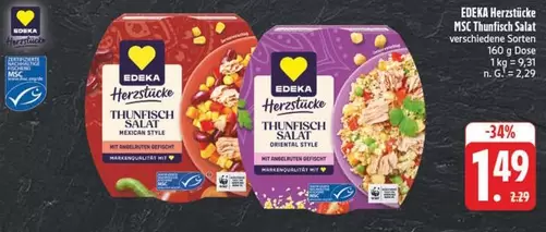 Herzstücke Thunfisch Salat