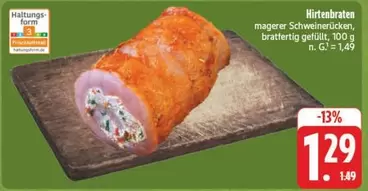 Hirtenbraten magerer Schweinerücken