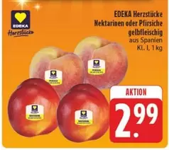 Nektarinen oder Pfirsiche gelbfleischig