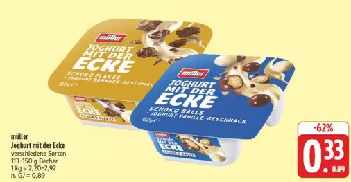 Joghurt mit der Ecke