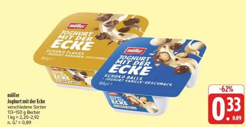 Joghurt mit der Ecke