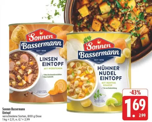 Leben - Linsen Eintopf mit Wurstchen / Hühner Nudel Eintopf