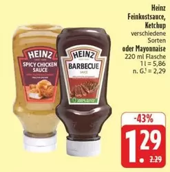 Heinz - Feinkostsauce, Ketchup oder Mayonnaise