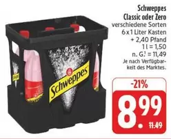 Schweppes - Classic oder Zero verschiedene Sorten