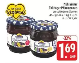Thüringer Pflaumenmus verschiedene Sorten