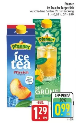 Ice Tea - Pfanner  Pfirsich oder Der Grüne