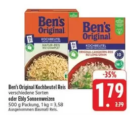 Original Kochbeutel Reis verschiedene Sorten oder Ebly Sonnenweizen
