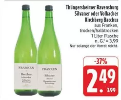 Thüngersheimer Ravensburg Silvaner oder Volkacher Kirchberg Bacchus