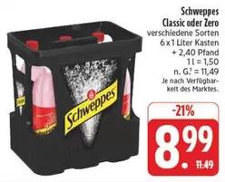 Schweppes - Classic oder Zero verschiedene Sorten
