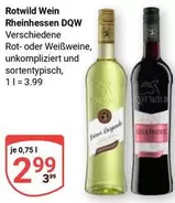 Rotwild Wein Rheinhessen DQW Rot- oder Weißweine