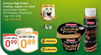 High Protein Pudding, Joghurt oder Drink