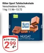 Ritter - Tafelschokolade Verschiedene Sorten