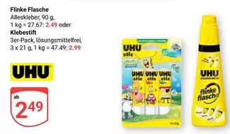 Flinke Flasche Alleskleber Klebestift