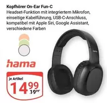 Hama - Kopfhörer On-Ear Fun-C