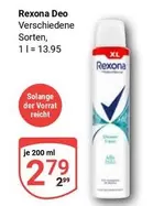 Rexona - Deo Verschiedene Sorten